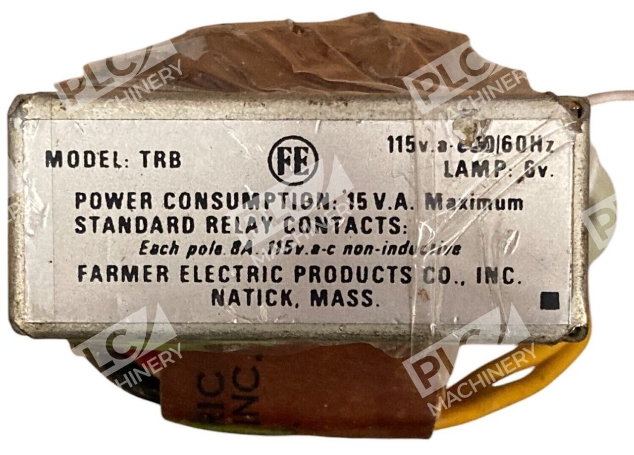 Farmer Electric Products 15VA 115VAC 50/60Hz Lamp 6V Transformer Model TRB