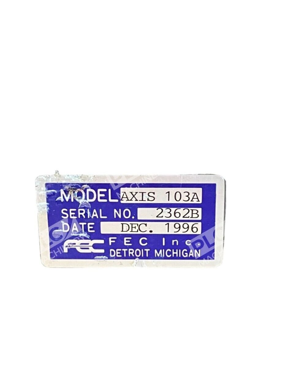 FEC AXIS 103A AFC1100 System Controller - Image 3