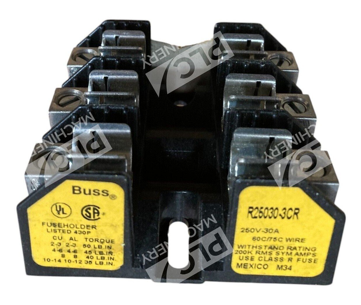 Buss Eaton Bussmann 250V-30A Listed 430P Fuse Holder R25030-3CR