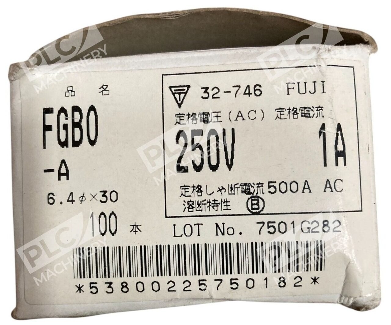 Fuji 32-746 250V 1A 500A AC 6.4x30 Fuses FGB0-A (Box of 100) - Image 3