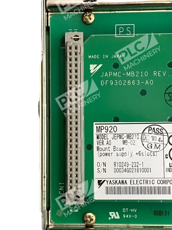 Yaskawa JEPMC-MB210 Backplane Mount Base A0 MP920 - Image 4