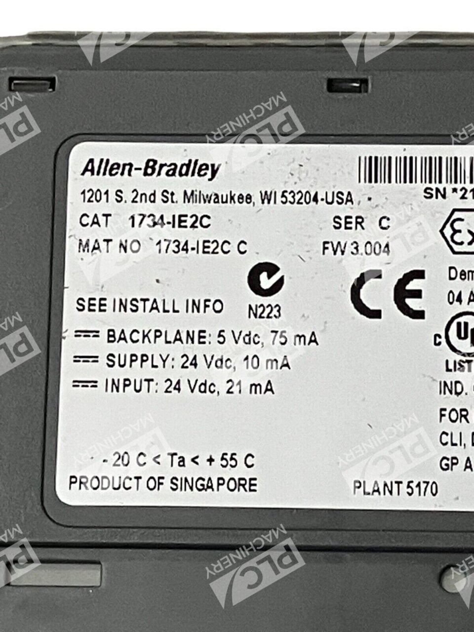 Allen Bradley 1734-RTBS /A 1734-MB /A With Analog Input Module 1734-IA4 /C - Image 2