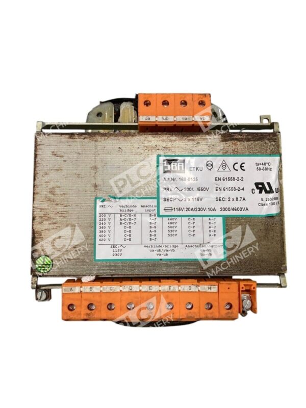 SBA ETKU Transformer 168-0125