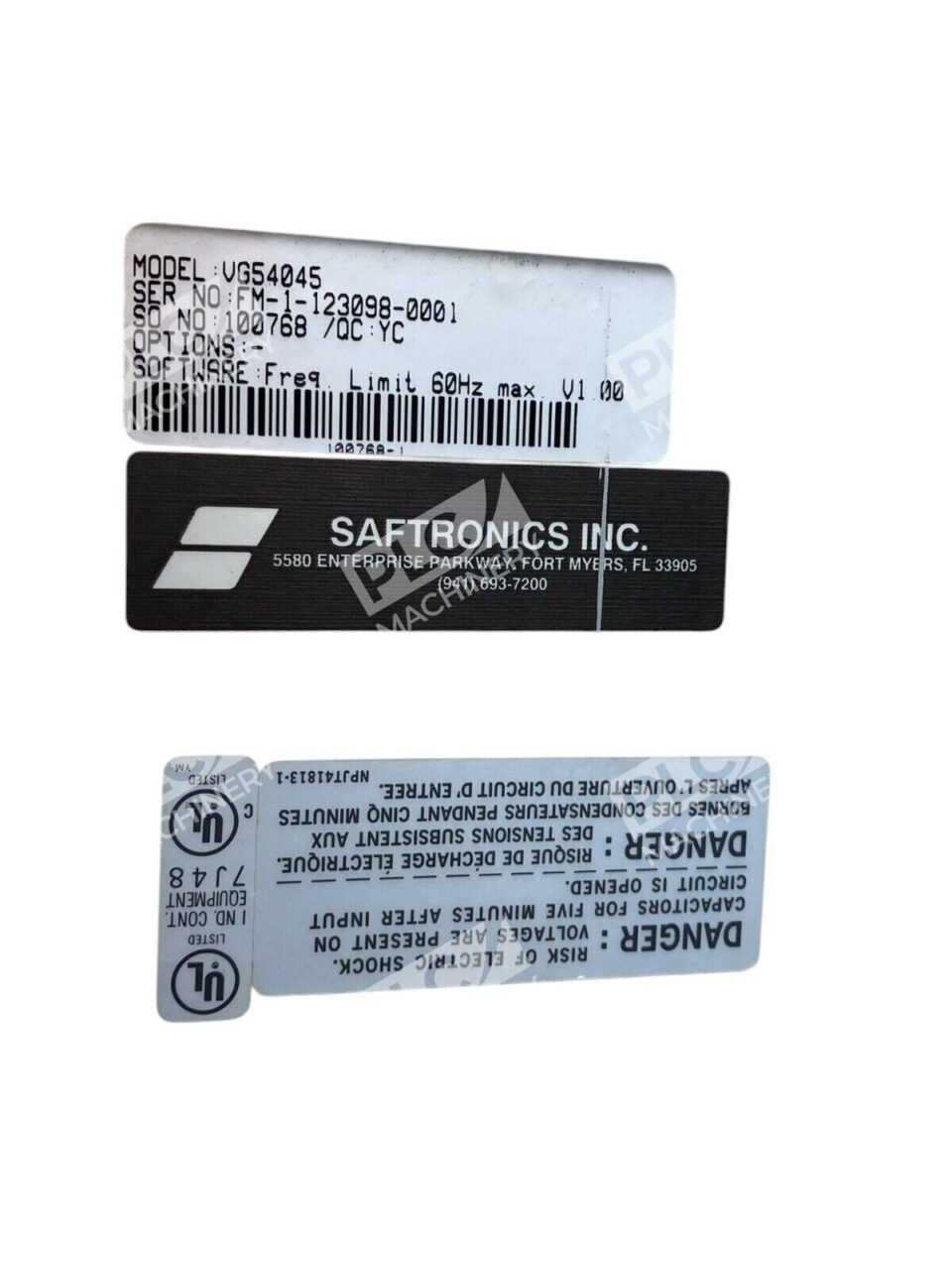 Yaskawa Saftronics JVOP-130U VG5 Variable Frequency AC Drive CIMR-G5U4045 - Image 4