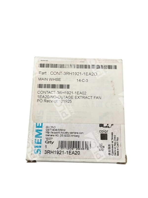 Siemens Auxiliary Switch Contact Block 3RH1921-1EA20 - Image 2