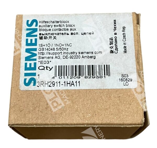 Siemens Auxiliary Switch Block 3RH2911-1HA11