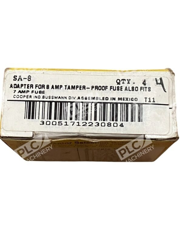 Cooper 7A Fuse Adapter For 8A Tamper-Proof Fuse Also Fits SA-8 (Box of 4) - Image 3