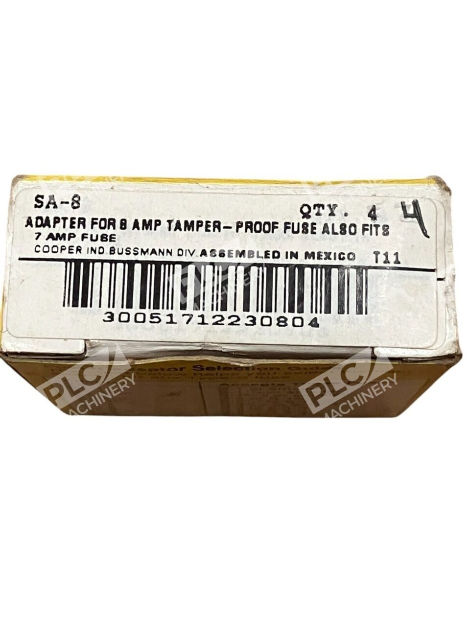 Cooper 7A Fuse Adapter For 8A Tamper-Proof Fuse Also Fits SA-8 (Box of 4) - Image 3