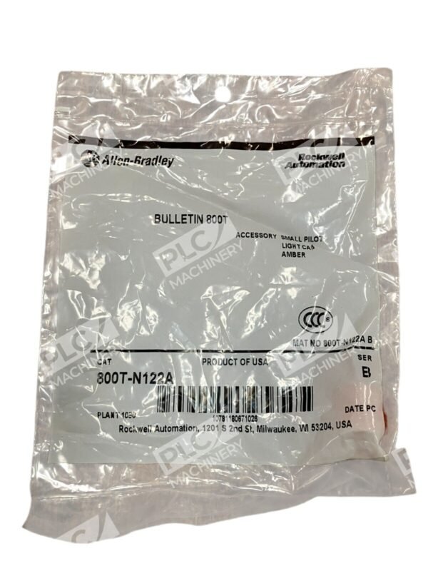 Allen Bradley AB Small Pilot Light Cap Amber 800T-N122A /B (lot of 5) - Image 2