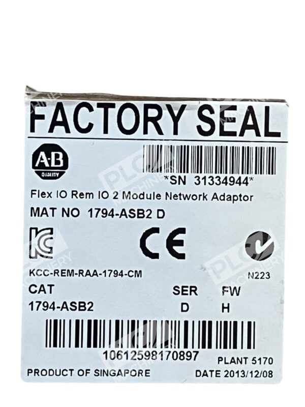 Allen Bradley 1794-ASB2 /D Flex IO Rem IO 2 Module Network Adapter - Image 2