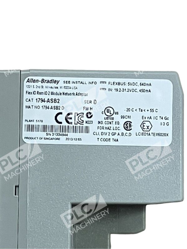 Allen Bradley 1794-ASB2 /D Flex IO Rem IO 2 Module Network Adapter - Image 4