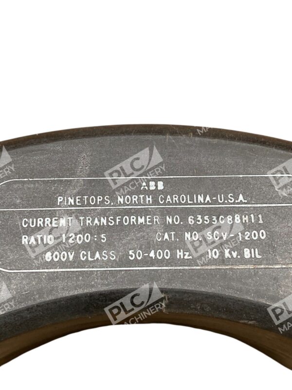 ABB 6353C88H11 1200:5 600V 50-400Hz 10Kv BIL Current Transformer SCV-1200 - Image 5