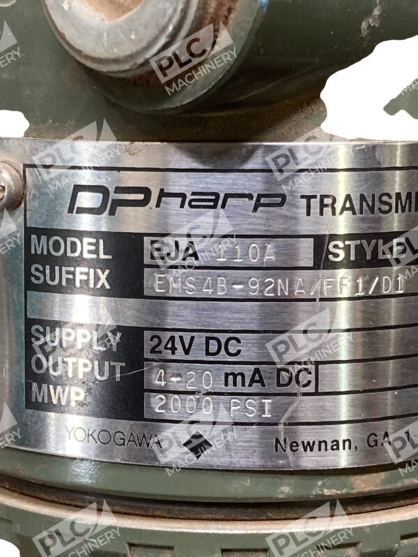 Yokogawa 4-20mA DC 2000PSI 24VDC DPharp Transmitter EJA110A EMS4B-92NA/FF1/D1 S1 - Image 12