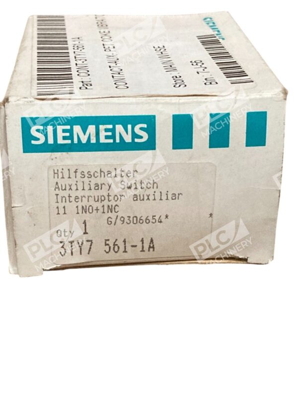 Siemens 11 1NO+1NC G/9306654 Auxiliary Switch 3TY7 561-1A - Image 2