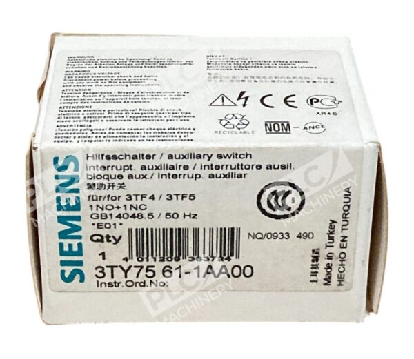 Siemens GB14048.5/50Hz Auxiliary Switch 3TY7561-1AA00