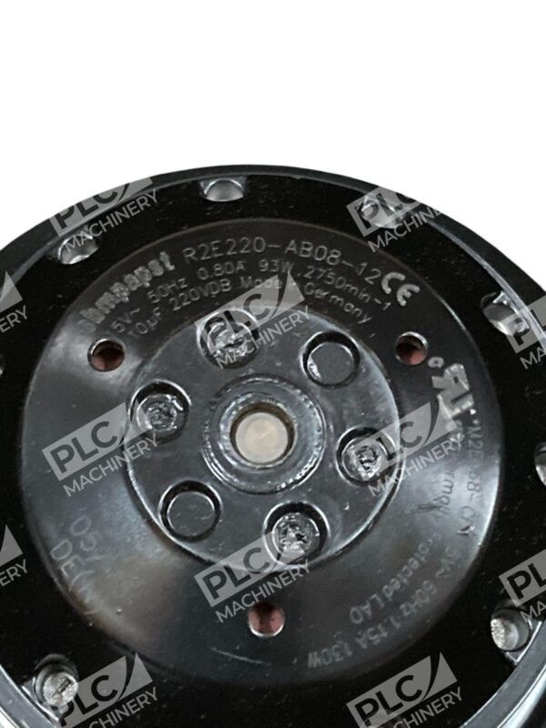 EBMpapst 15V 50Hz 0.80A 93W 2750min-1 10uF 220VDB Centrifugal Fan R2E220-AB08-12 - Image 4