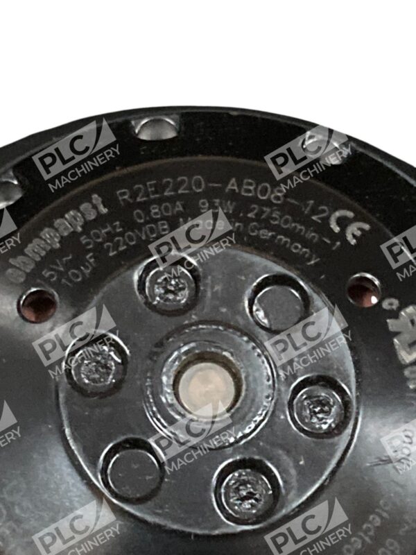 EBMpapst 15V 50Hz 0.80A 93W 2750min-1 10uF 220VDB Centrifugal Fan R2E220-AB08-12 - Image 5