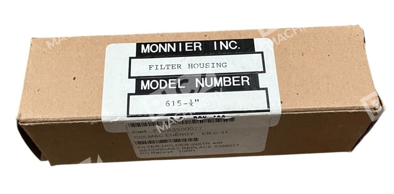Monnier Inc Filter Housing Model Number 615-1/4"