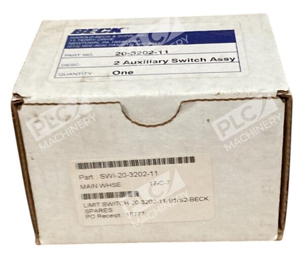 Beck 2 Auxiliary Switch Assembly 20-3202-11