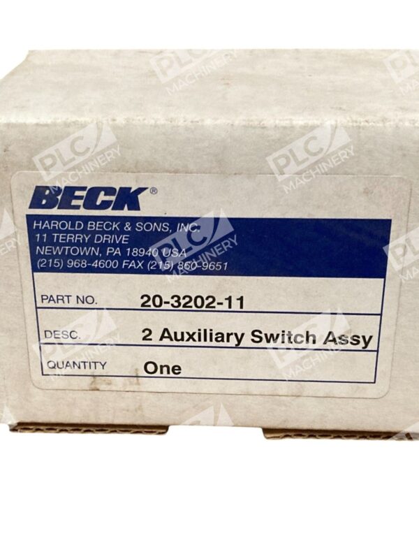 Beck 2 Auxiliary Switch Assembly 20-3202-11 - Image 2