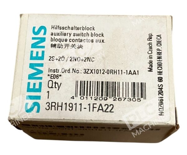 Siemens Auxiliary Switch Block 3RH1911-1FA22