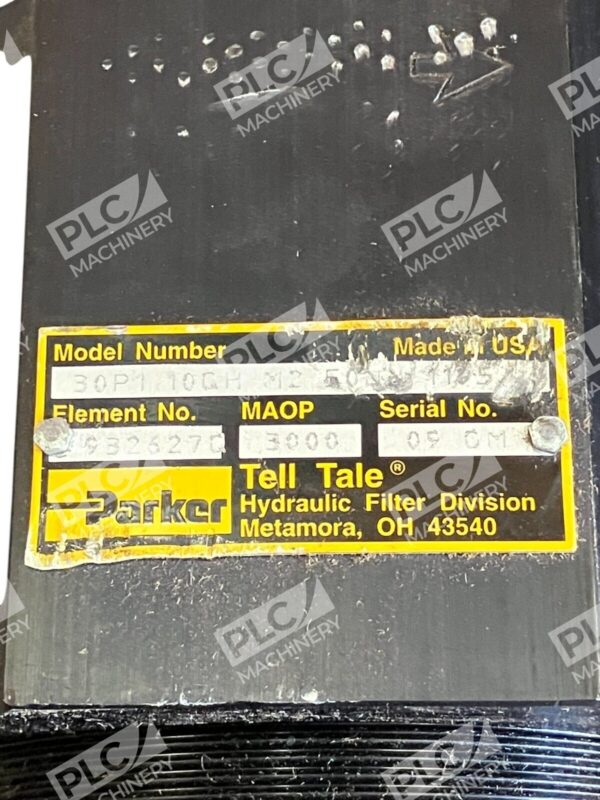 Parker Tell Tale Hydraulic Filter W/ Indicator 30P1 10GH M2 50NN 1195 - Image 2
