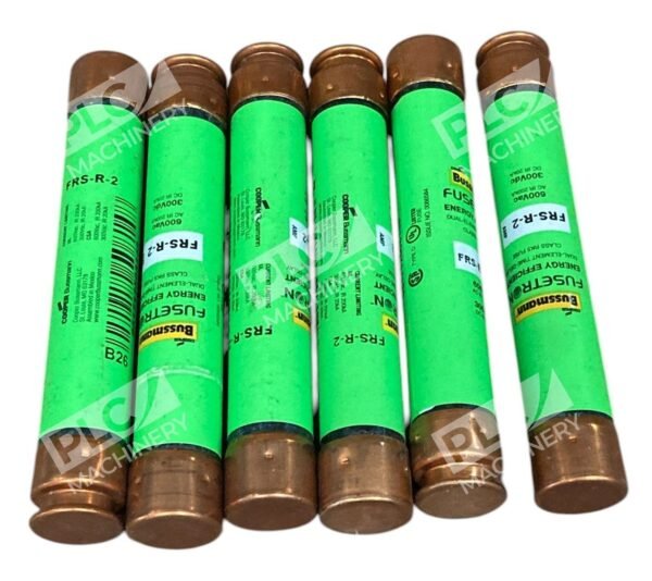 Cooper Bussman 600VA 300VDC 2A Fusetron Fuse FRS-R-2 (lot of 6)