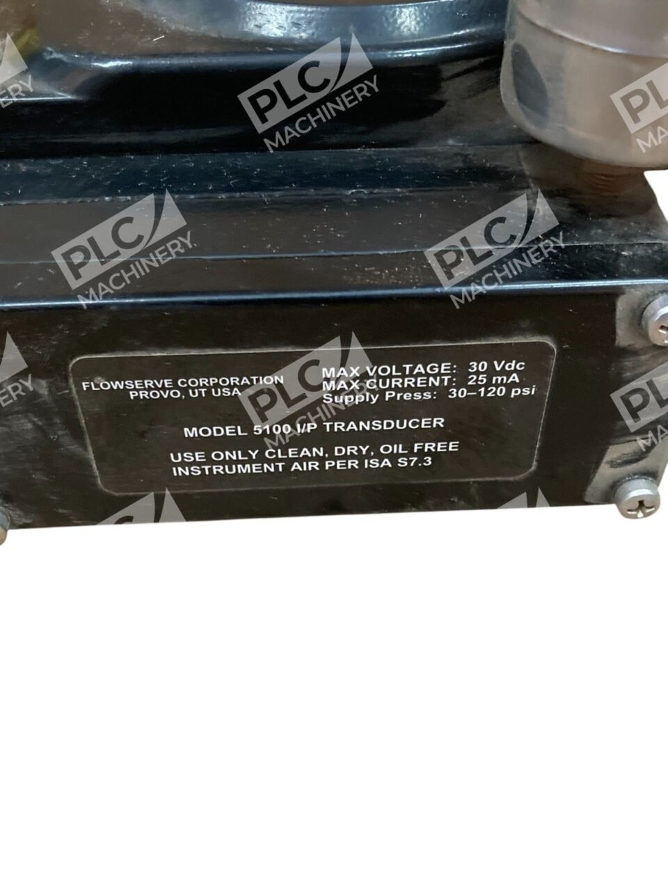 Flowserve Corp Accord 51147-A 30VDC 25mA 30-120psi Model 5100 I/P Transducer - Image 6