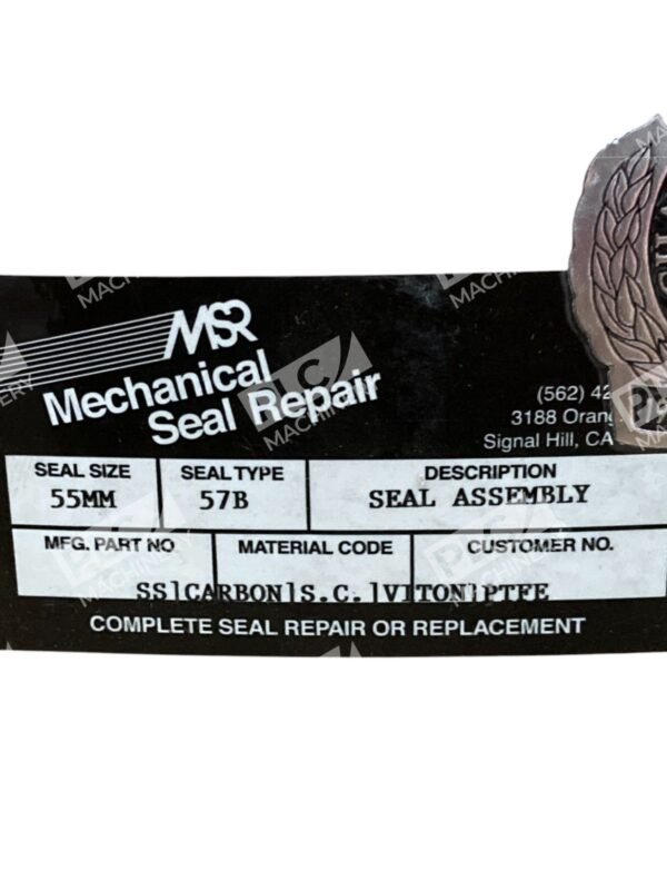 MSR Mechanical Seal Repair 55MM SS Carbon SC Viton PTFE Seal Assembly 57B - Image 2