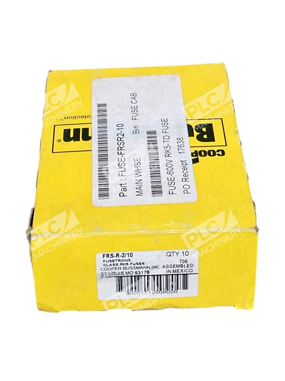 Cooper Bussmann 0.2A Fusetron Class RK5 Fuses FRS-R-2/10 (Box of 7)
