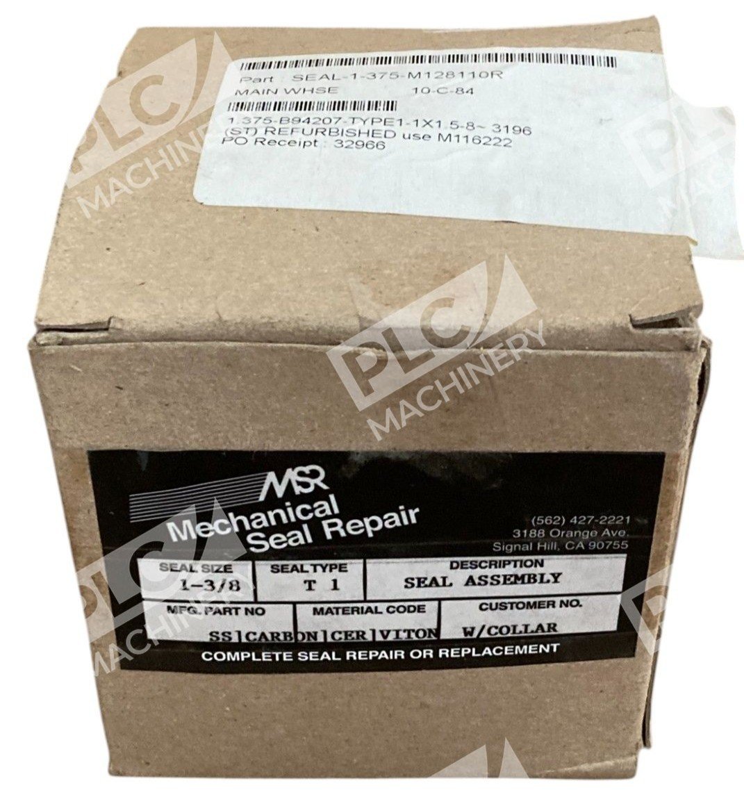 MSR Mechanical Seal Repair SS Carbon Viton Seal Assembly 1-3/8 T1