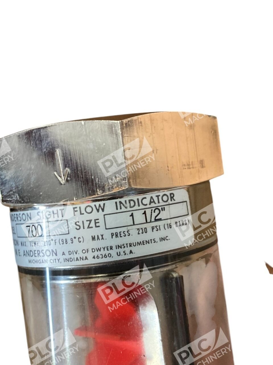 Dwyer WE Anderson A36N S685557-01 Sight Flow Indicator 700 1-1/2" SFI-700-1 1/2" - Image 11
