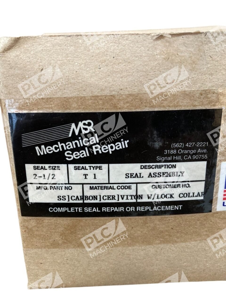 MSR Mechanical Seal Repair SS Carbon Viton W/ Lock Collar Seal Assembly 2-1/2 T1 - Image 2