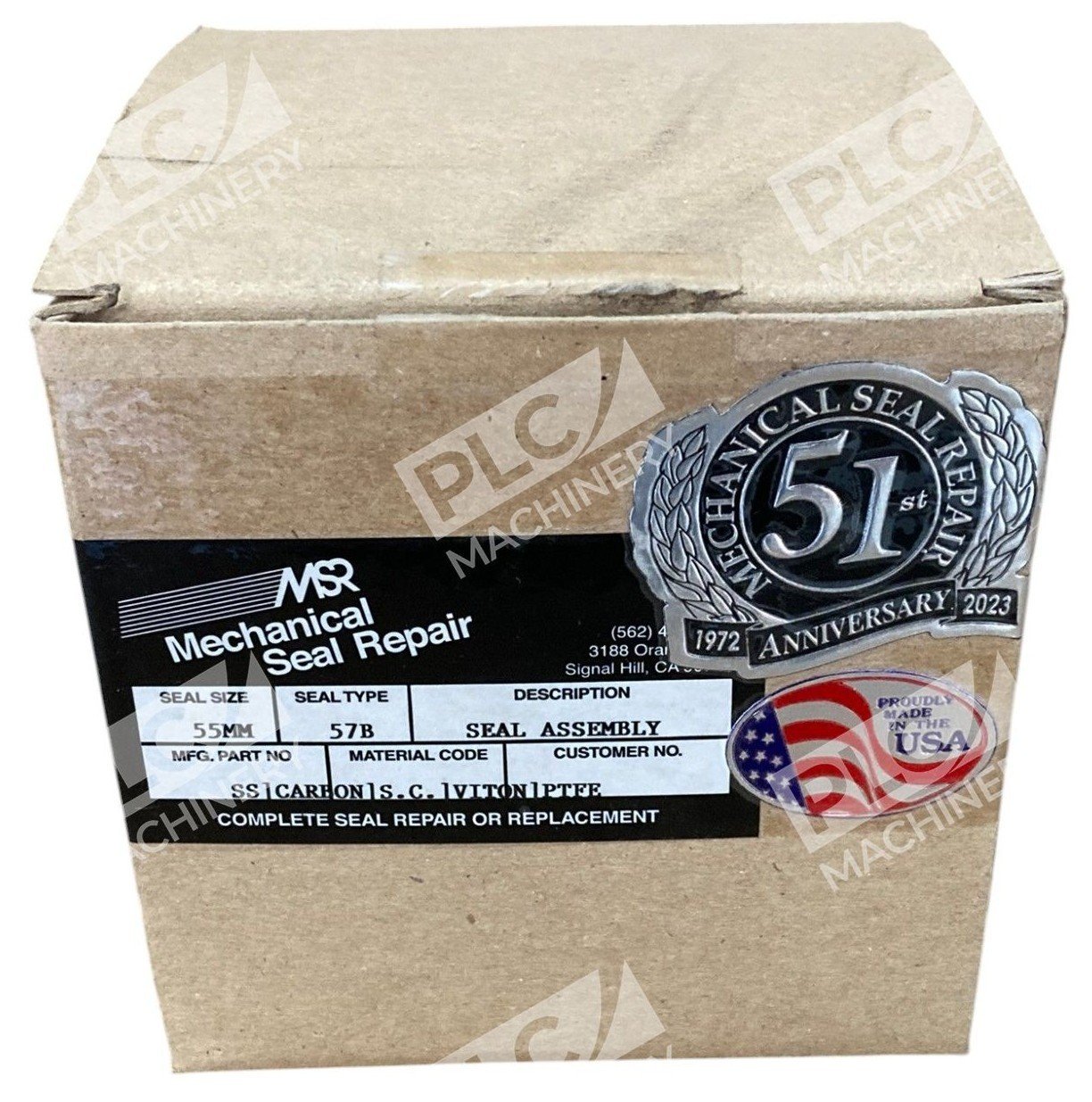 MSR Mechanical Seal Repair SS Carbon SC Viton PTFE Seal Assembly 55MM 57B