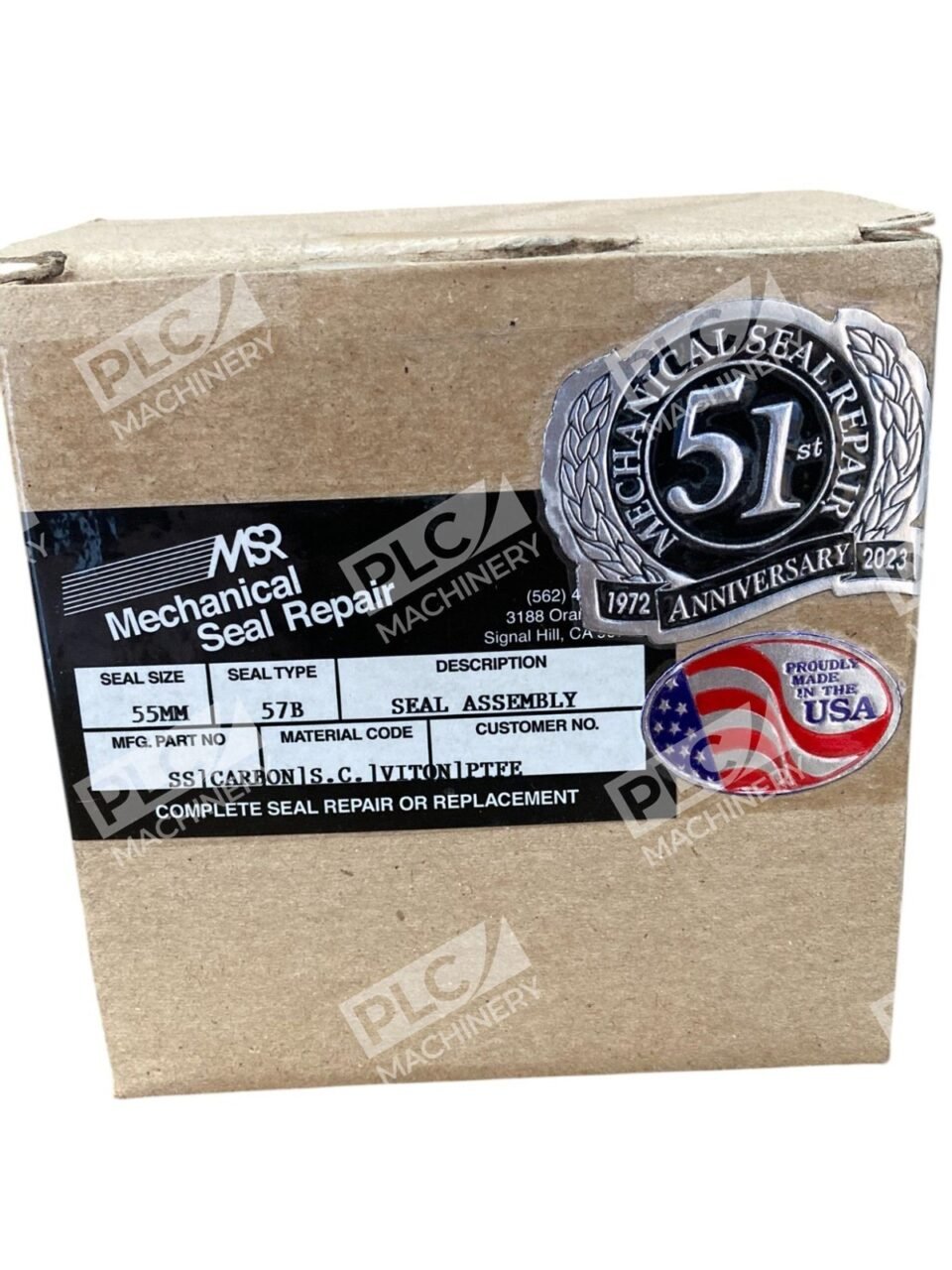 MSR Mechanical Seal Repair SS Carbon SC Viton PTFE Seal Assembly 55MM 57B - Image 2