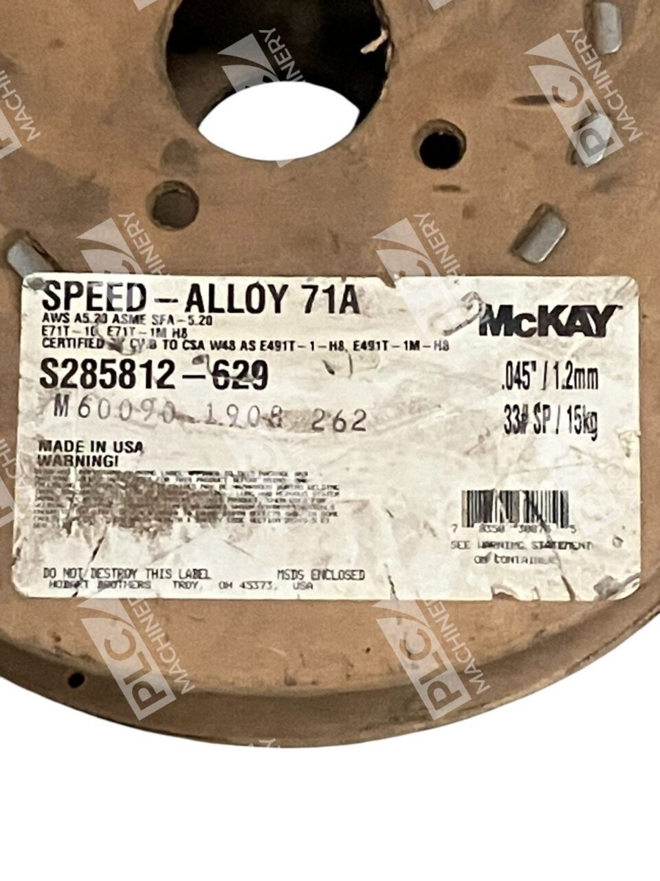 McKay 0.045"/1.2mm 33#SP/15kg Speed-Alloy 71A S285812-629 - Image 2