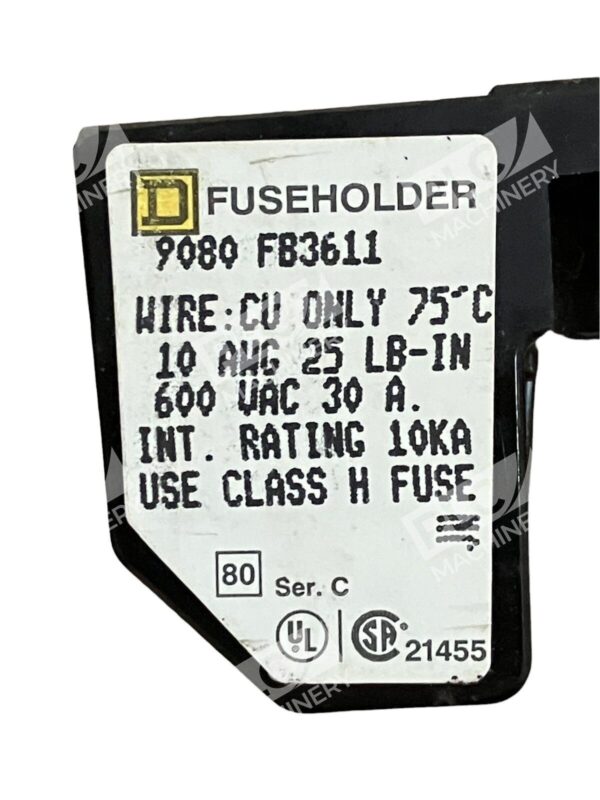 Square D 9080FB3611 Fuseholder