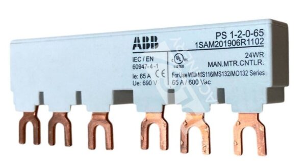 ABB 24WR MAN.MTR.CNTLR. 65A 600VAC 1SAM201906R1102 Busbar PS1-2-0-65
