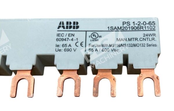 ABB 24WR MAN.MTR.CNTLR. 65A 600VAC 1SAM201906R1102 Busbar PS1-2-0-65 - Image 2
