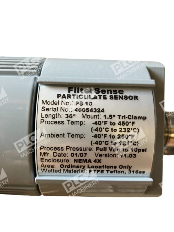 FilterSense PS10 36" 1.5" Tri-Clamp 10PSI NEMA 4X Particulate Sensor PS 10 - Image 3