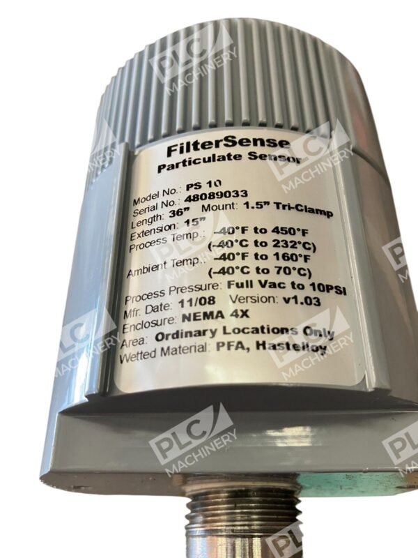 FilterSense PS10 1.5" Tri-Clamp 36" 10PSI NEMA 4X Particulate Sensor PS 10 - Image 5