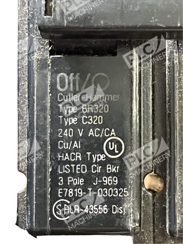 Cutler Hammer Type BR320 Type C320 240 V AC/CA Cu/Al HACR Type - Image 2