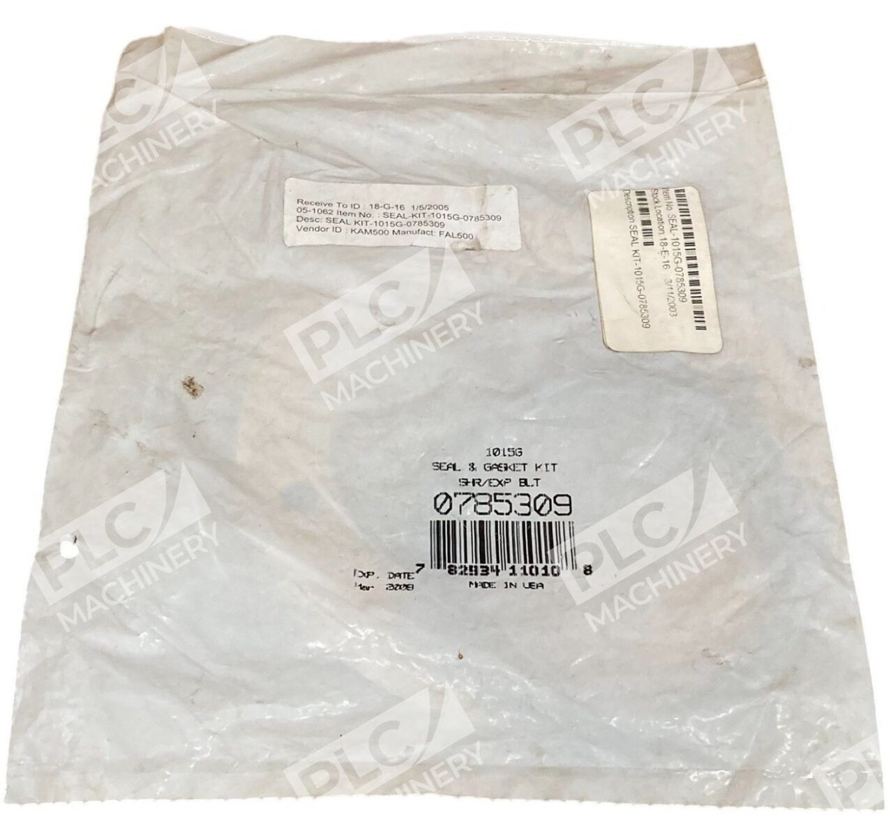 Rexnord Seal Kit SHR/EXP BLT Seal & Gasket Kit 1015G 0785309