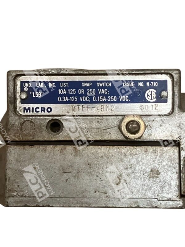 Micro Switch N-710 L59 Snap Switch 8012 DTE6-2RN2 - Image 2