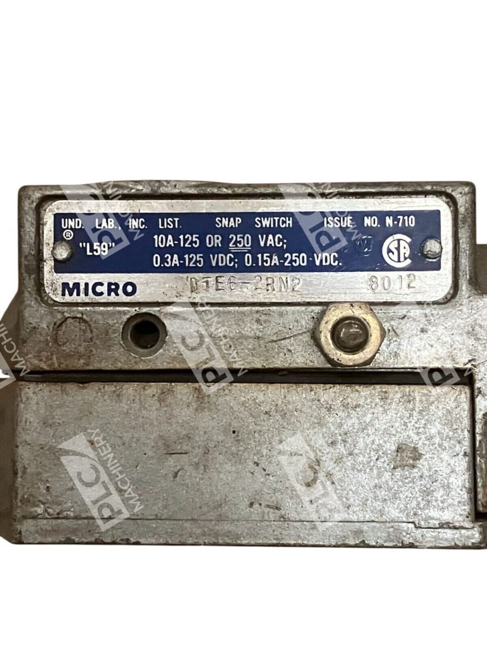 Micro Switch N-710 L59 Snap Switch 8012 DTE6-2RN2 - Image 2