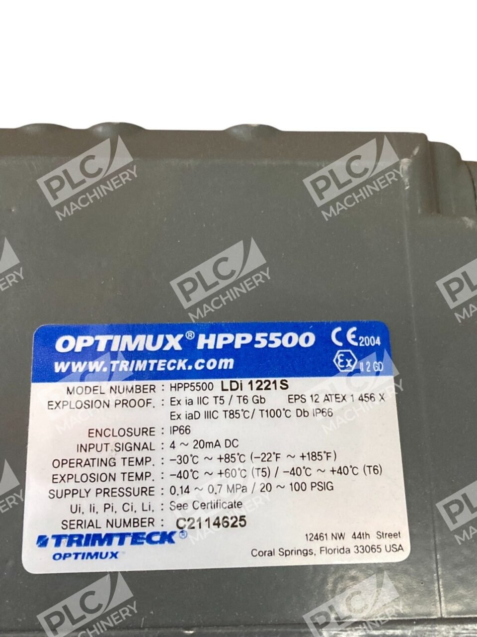 Trimteck Optimux HPP5500 Digital Valve Positioner HPP5500 LDi 1221S - Image 11