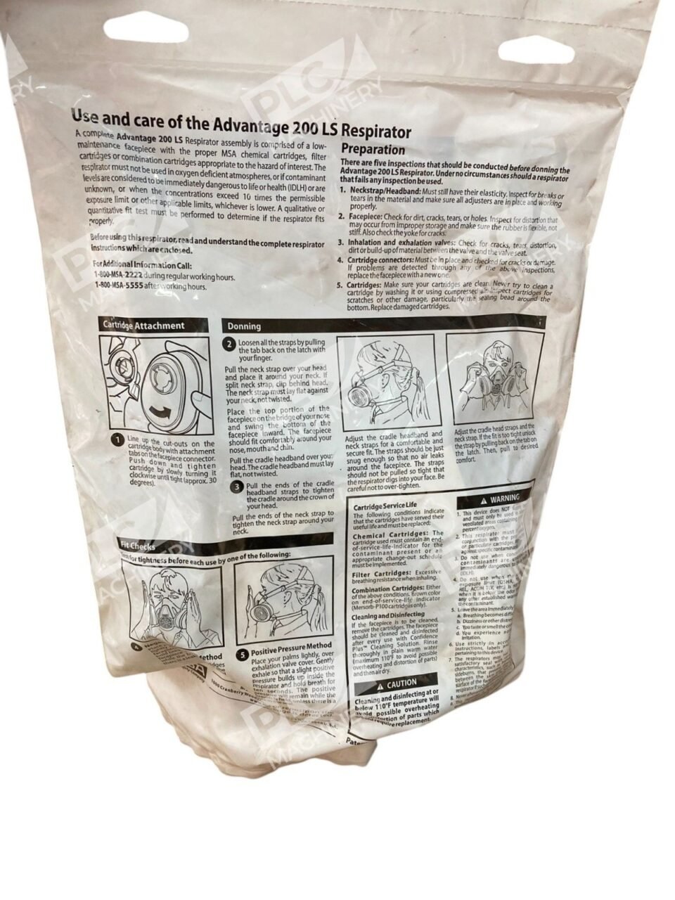 MSA Single Neck Strap Advantage 200LS Respirator Facepiece 815444 (lot of 2) - Image 6