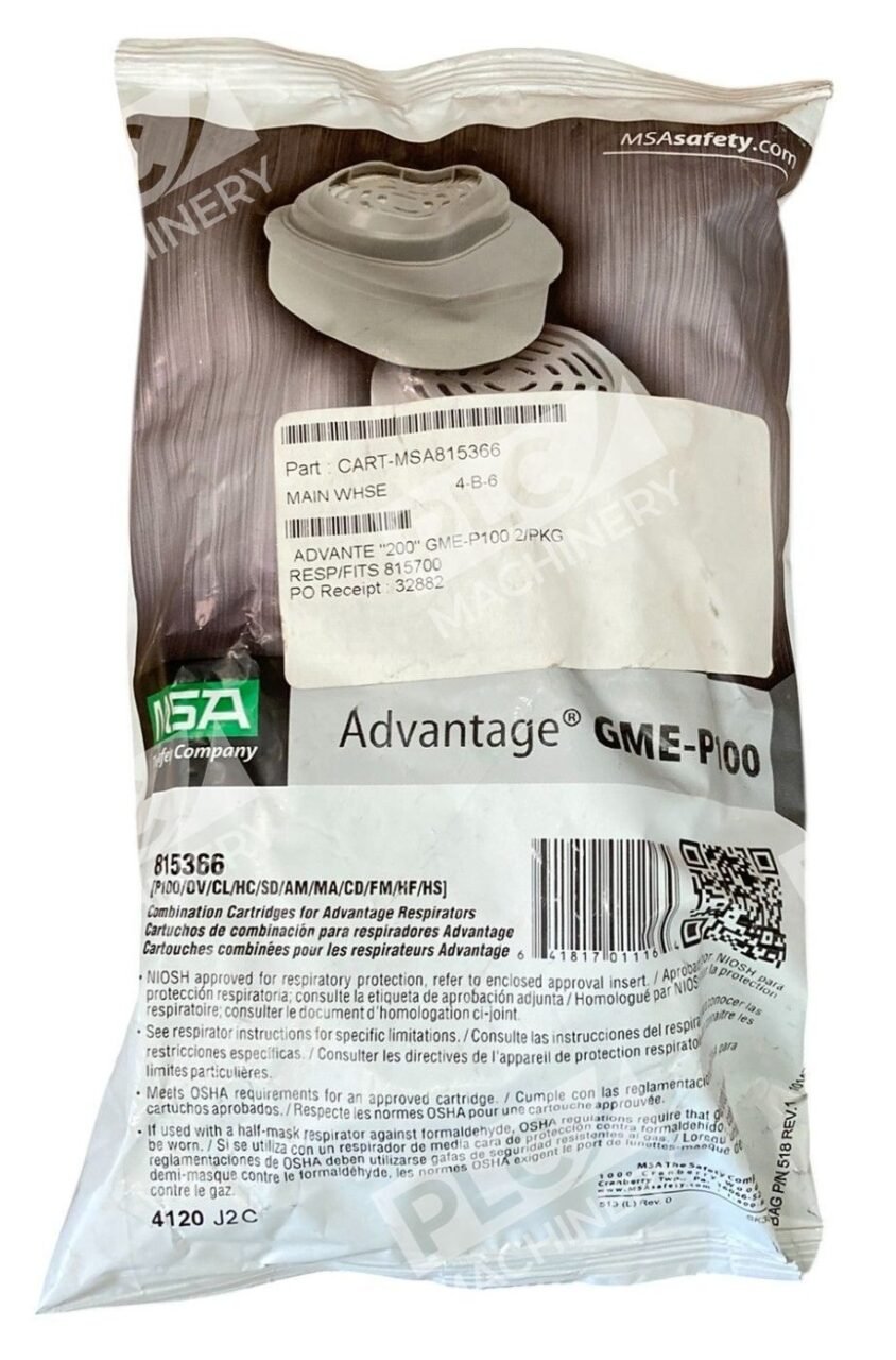 MSA Advantage GME-P100 Combination Cartridge Advantage 815366 (Pack of 2)
