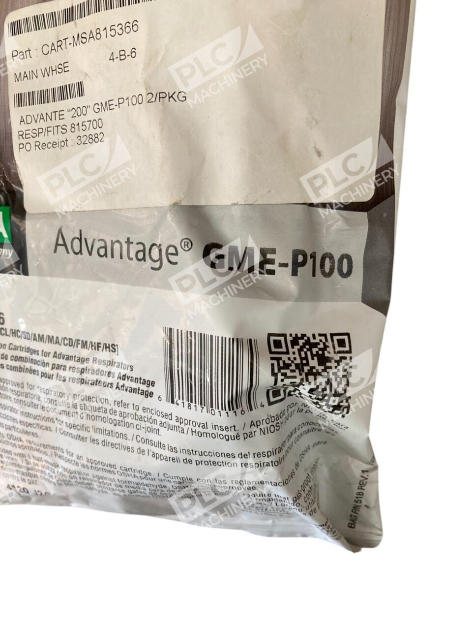MSA Advantage GME-P100 Combination Cartridge Advantage 815366 (Pack of 2) - Image 3