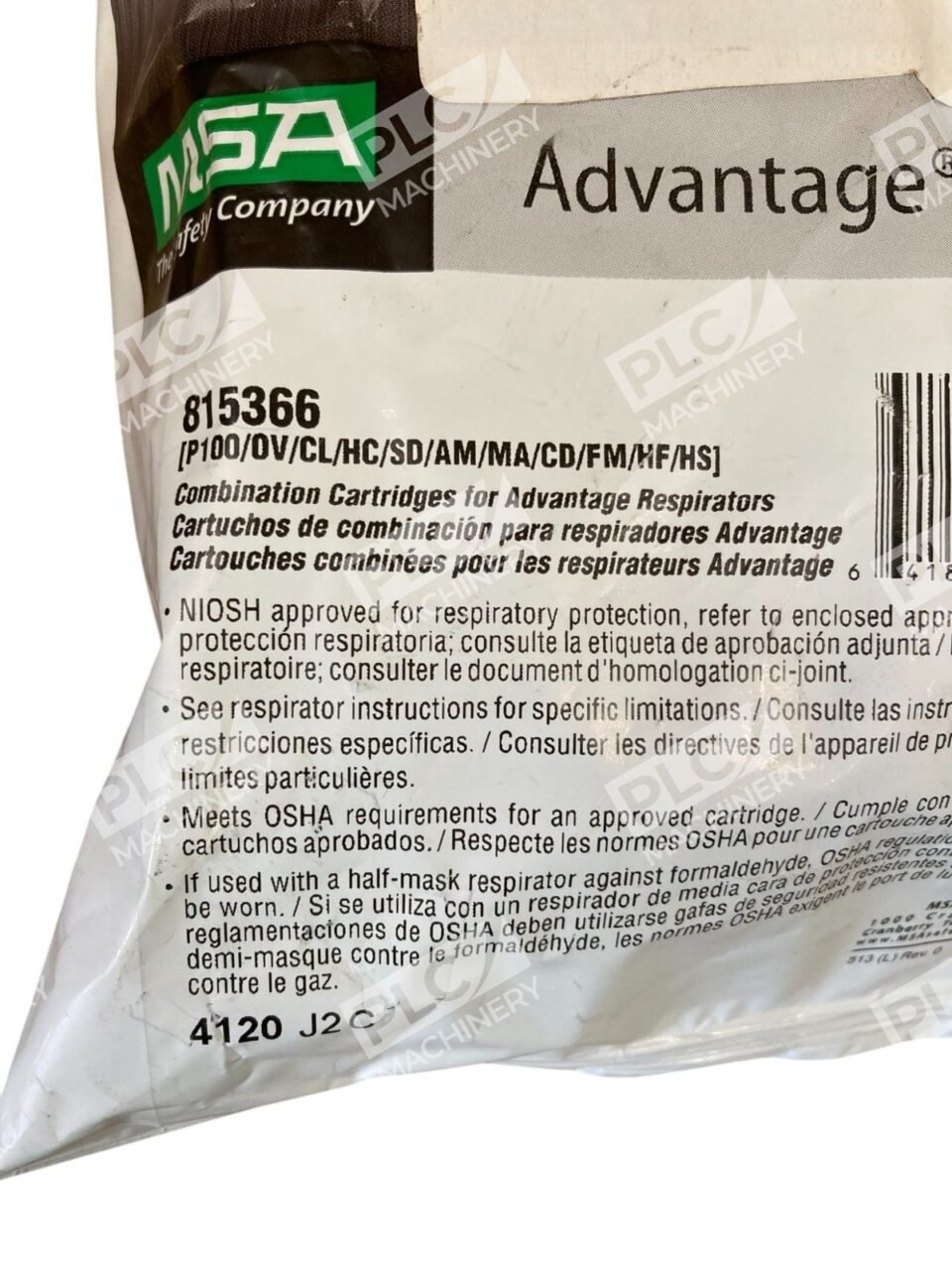 MSA Advantage GME-P100 Combination Cartridge Advantage 815366 (Pack of 2) - Image 4